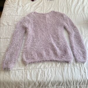 Soft Fuzzy Lavender Sweater